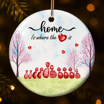 Home Is Where The Heart Is With Trees And Hearts