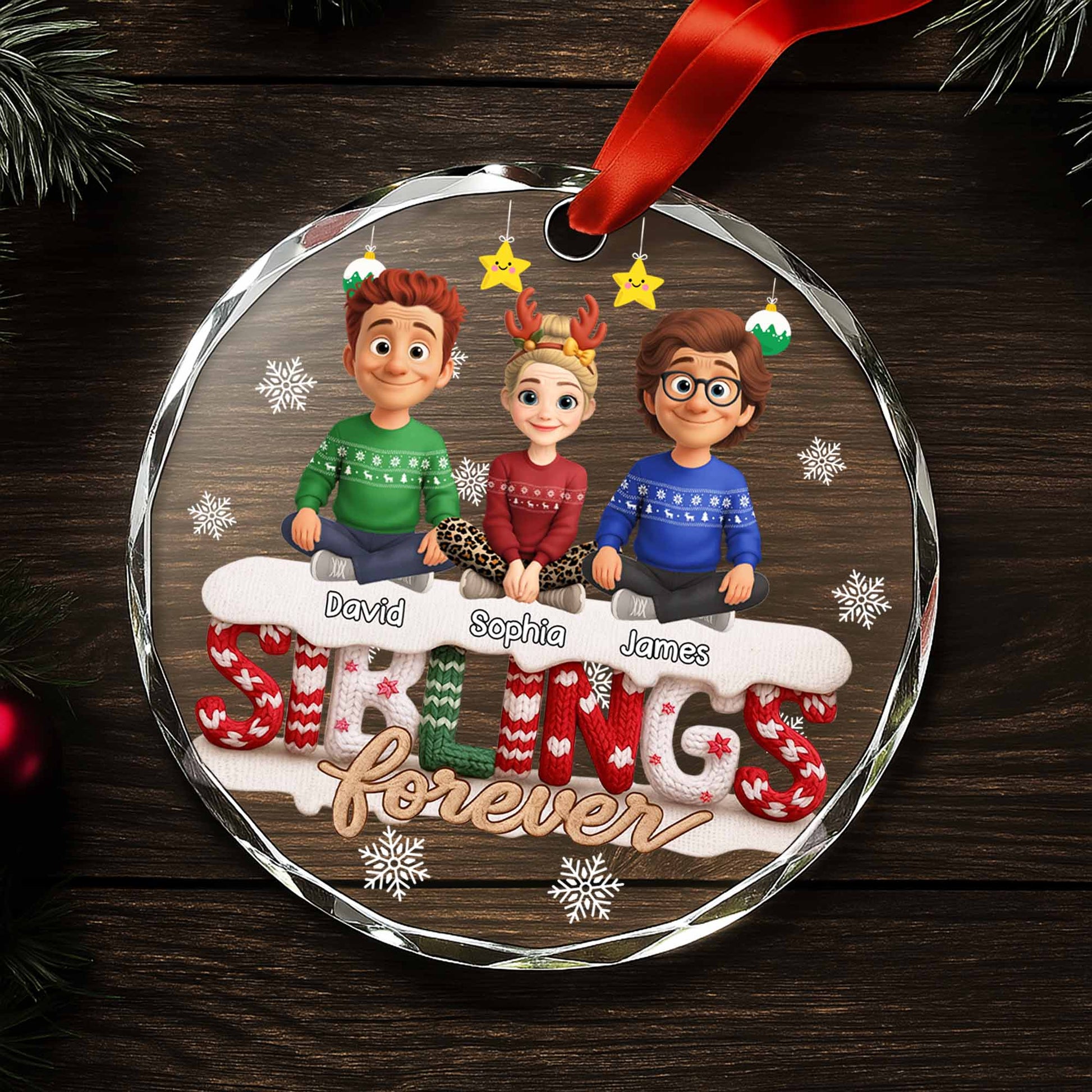 Siblings Forever, Christmas Sweater Design