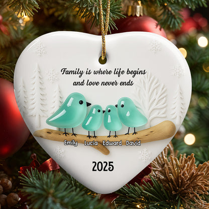Family Is Where Life Begins And Love Never Ends Heart
