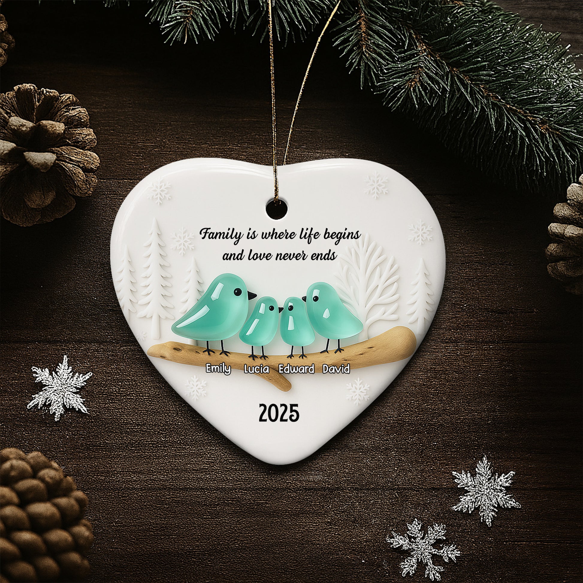 Family Is Where Life Begins And Love Never Ends Heart