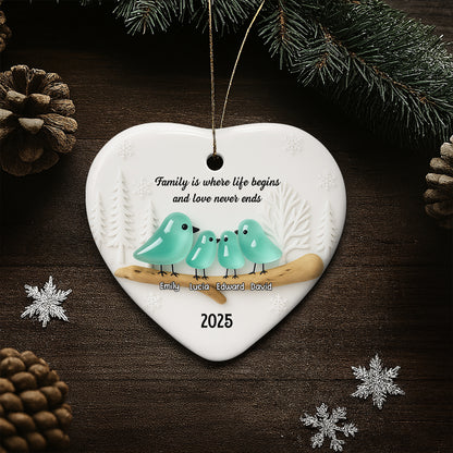 Family Is Where Life Begins And Love Never Ends Heart