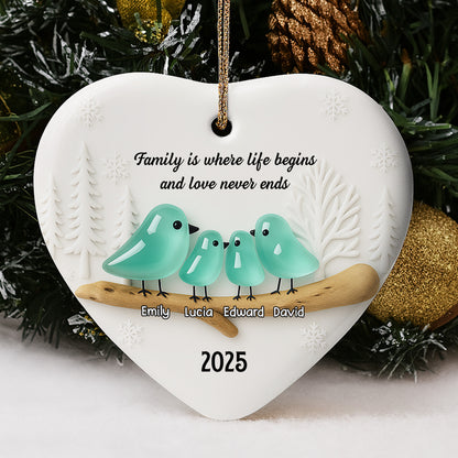 Family Is Where Life Begins And Love Never Ends Heart