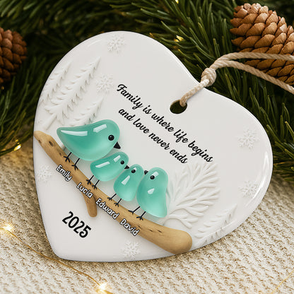 Family Is Where Life Begins And Love Never Ends Heart