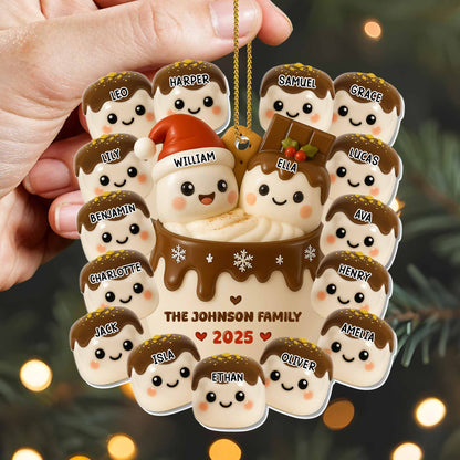 Our Family Merry And Bright Snowmen And Hot Chocolate Mug