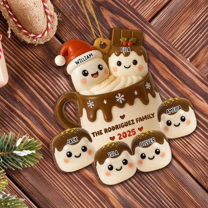 Family Christmas Hot Cocoa Mug With Santa Hat