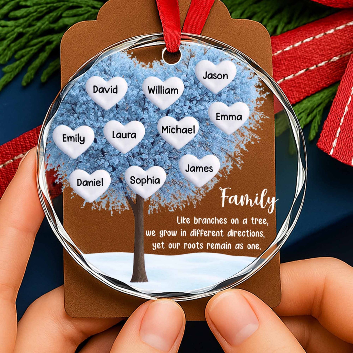 Like Branches On A Tree, Family Tree With Hearts