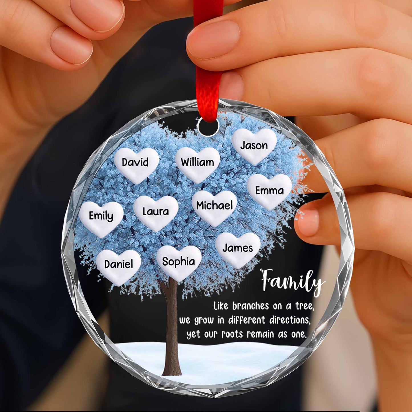 Like Branches On A Tree, Family Tree With Hearts