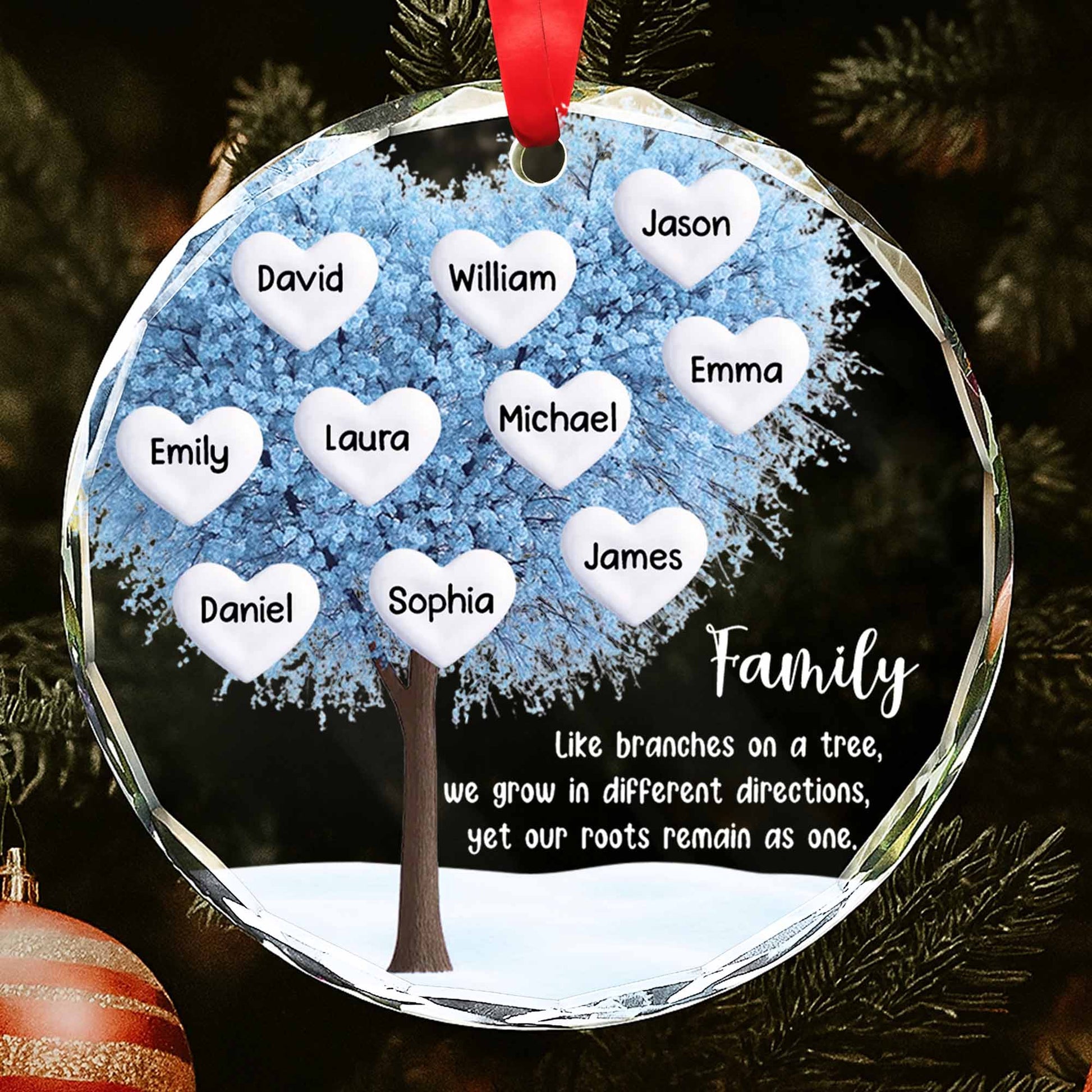 Like Branches On A Tree, Family Tree With Hearts