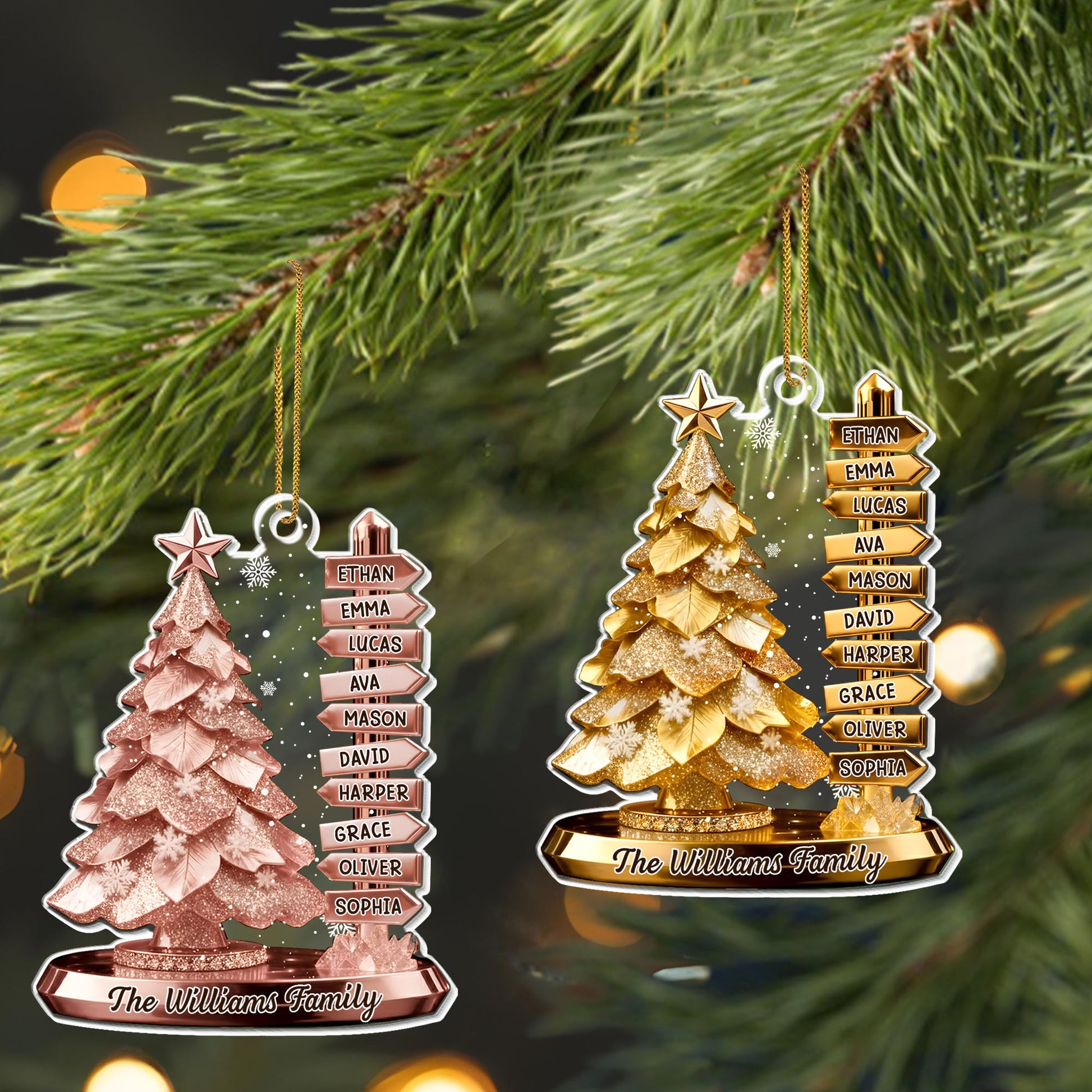 The [Family Name] Family Christmas Tree Ornament