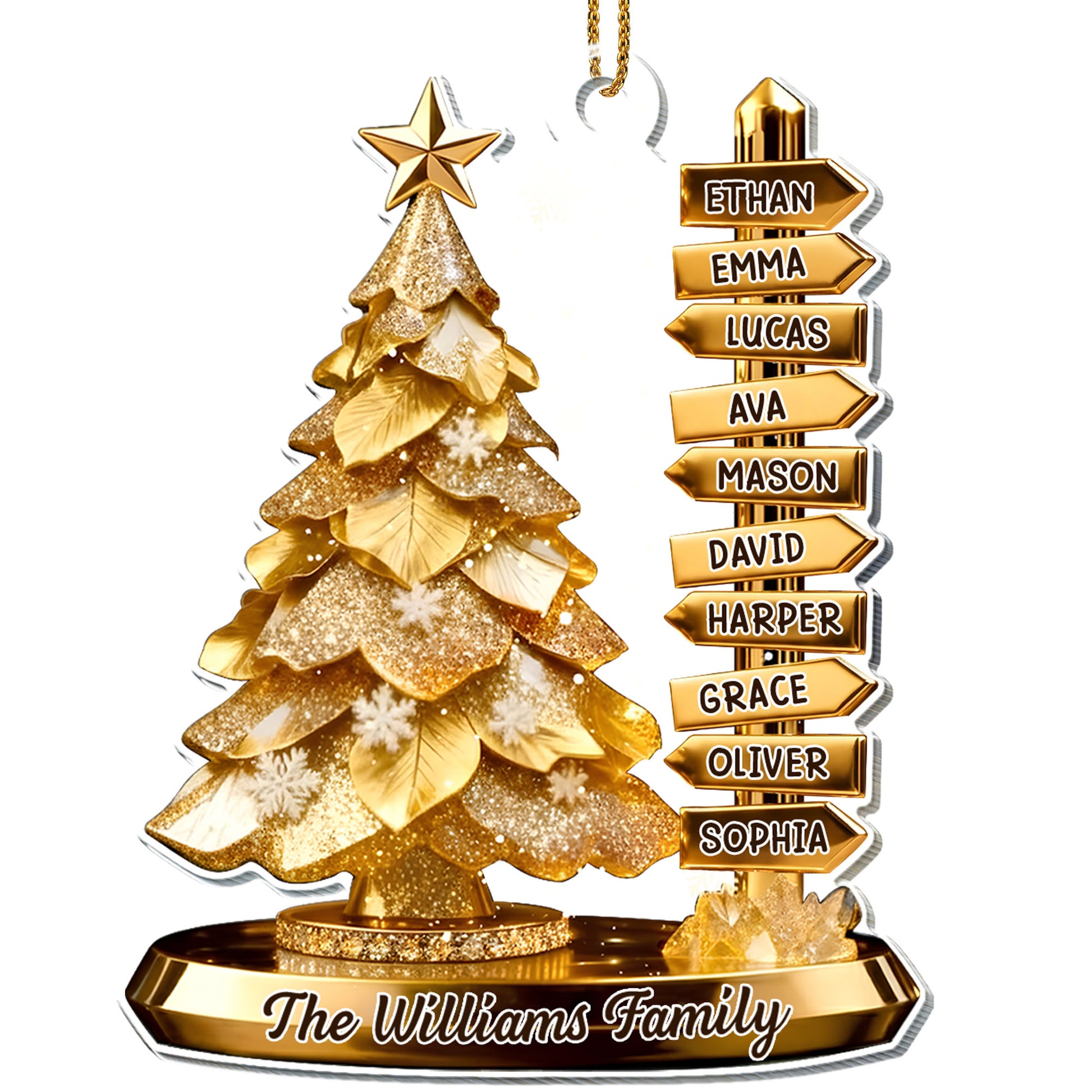 The [Family Name] Family Christmas Tree Ornament