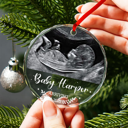 Arriving, Ultrasound And Laurel Leaves Ornament