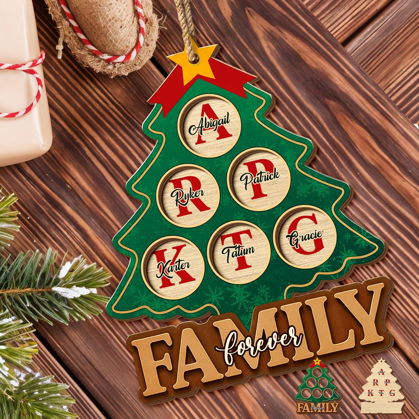 Family Forever Christmas Tree Ornament
