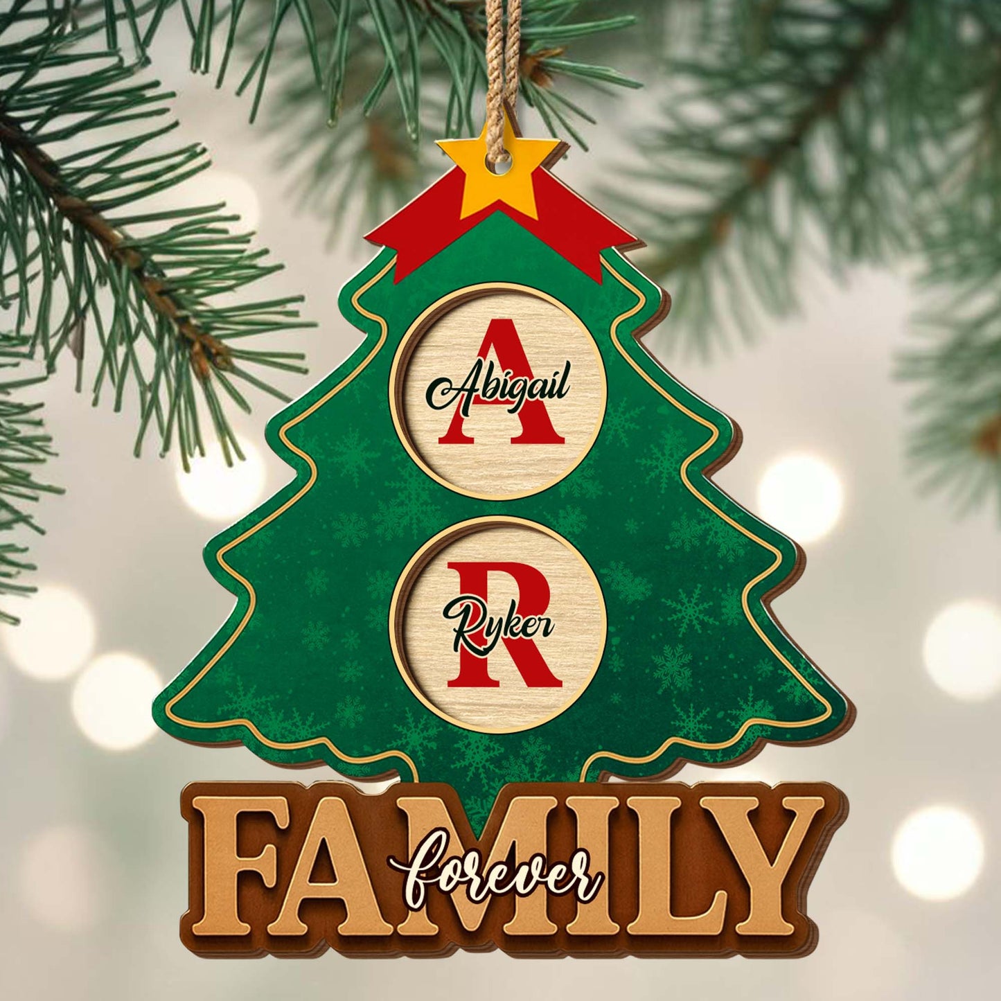 Family Forever Christmas Tree Ornament