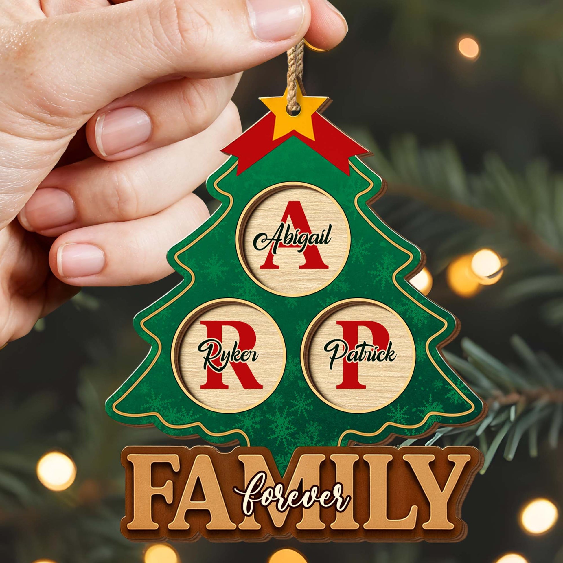 Family Forever Christmas Tree Ornament