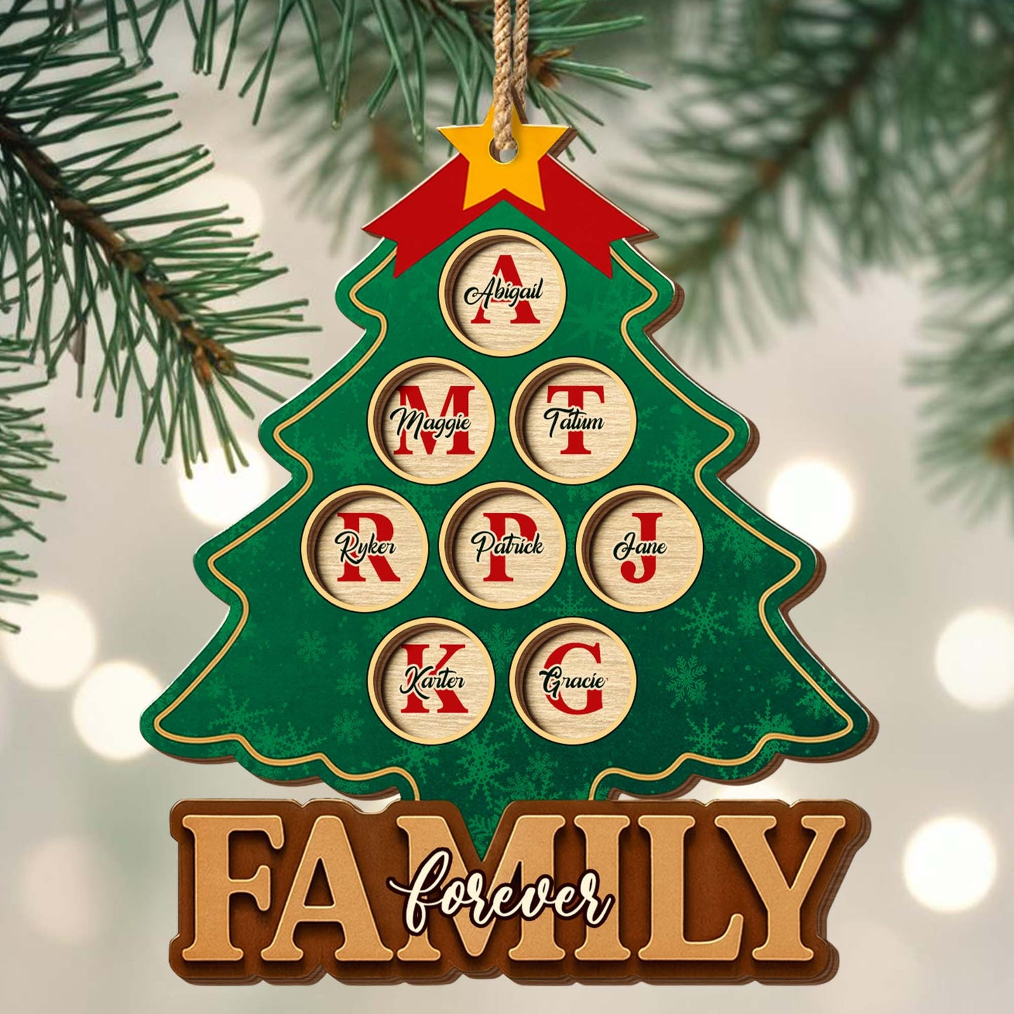 Family Forever Christmas Tree Ornament