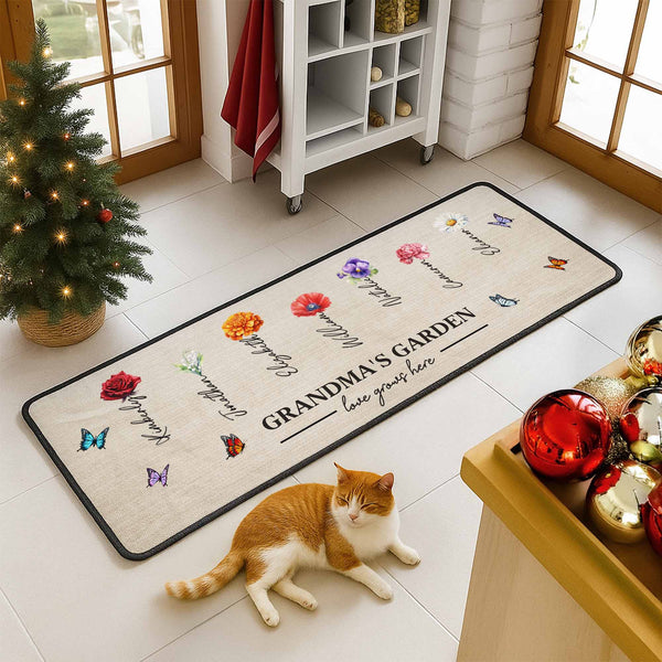 Grandma's Garden Love Grows Here With Flowers And Butterflies