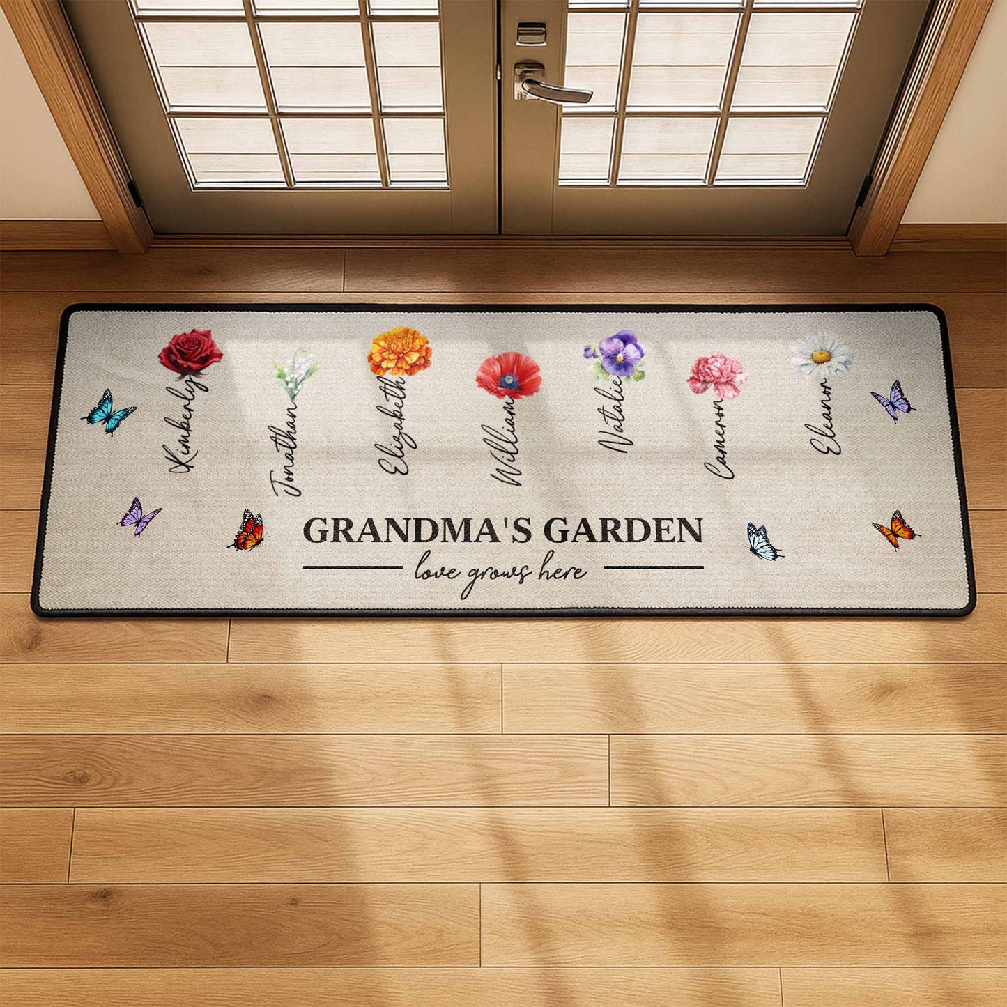 Grandma's Garden Love Grows Here With Flowers And Butterflies