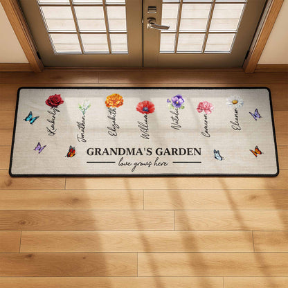 Grandma's Garden Love Grows Here With Flowers And Butterflies