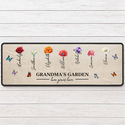 Grandma's Garden Love Grows Here With Flowers And Butterflies