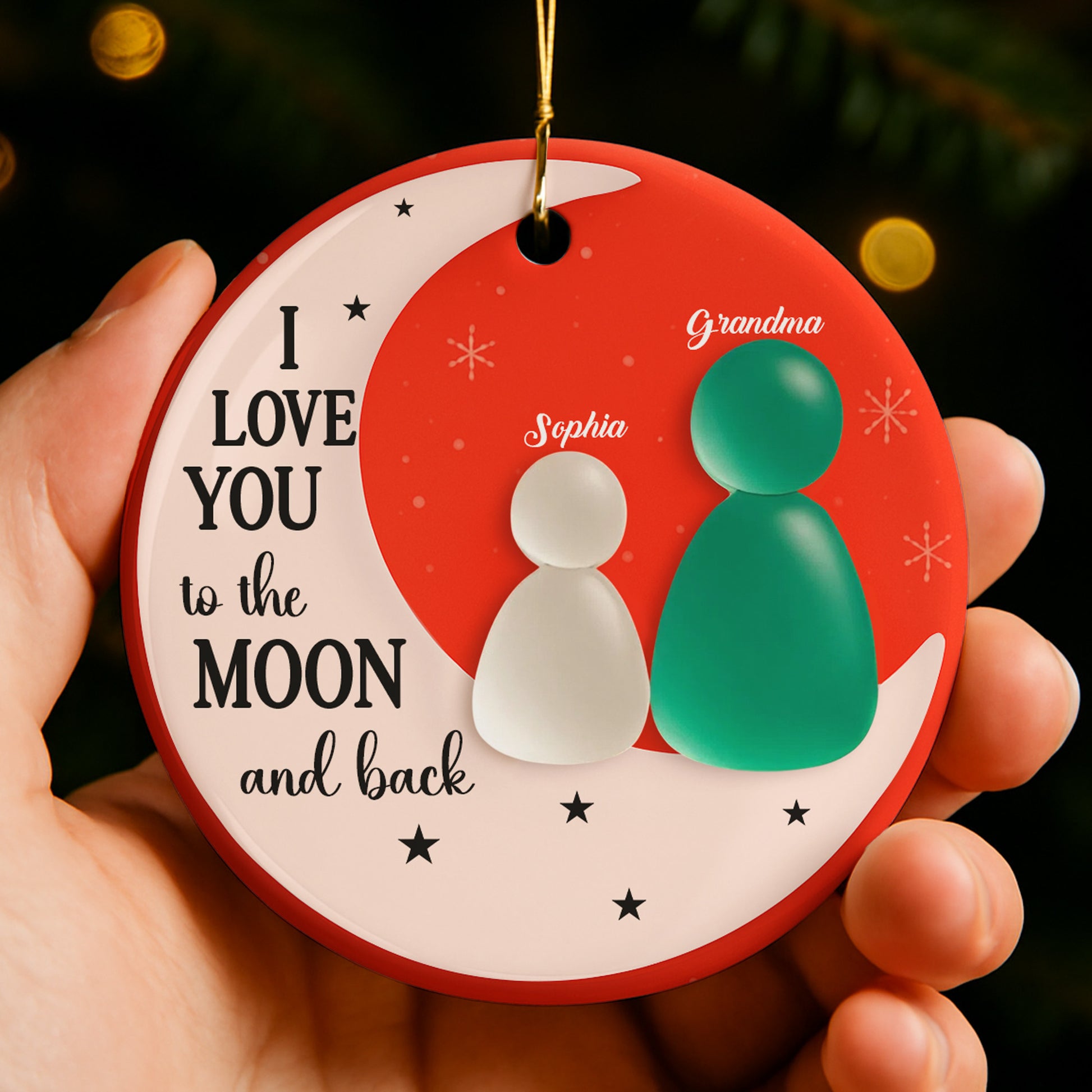 I Love You To The Moon And Back With Moon And Stars