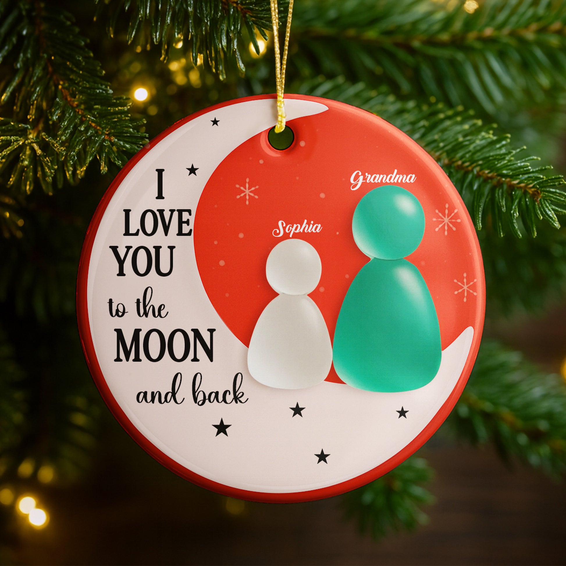 I Love You To The Moon And Back With Moon And Stars