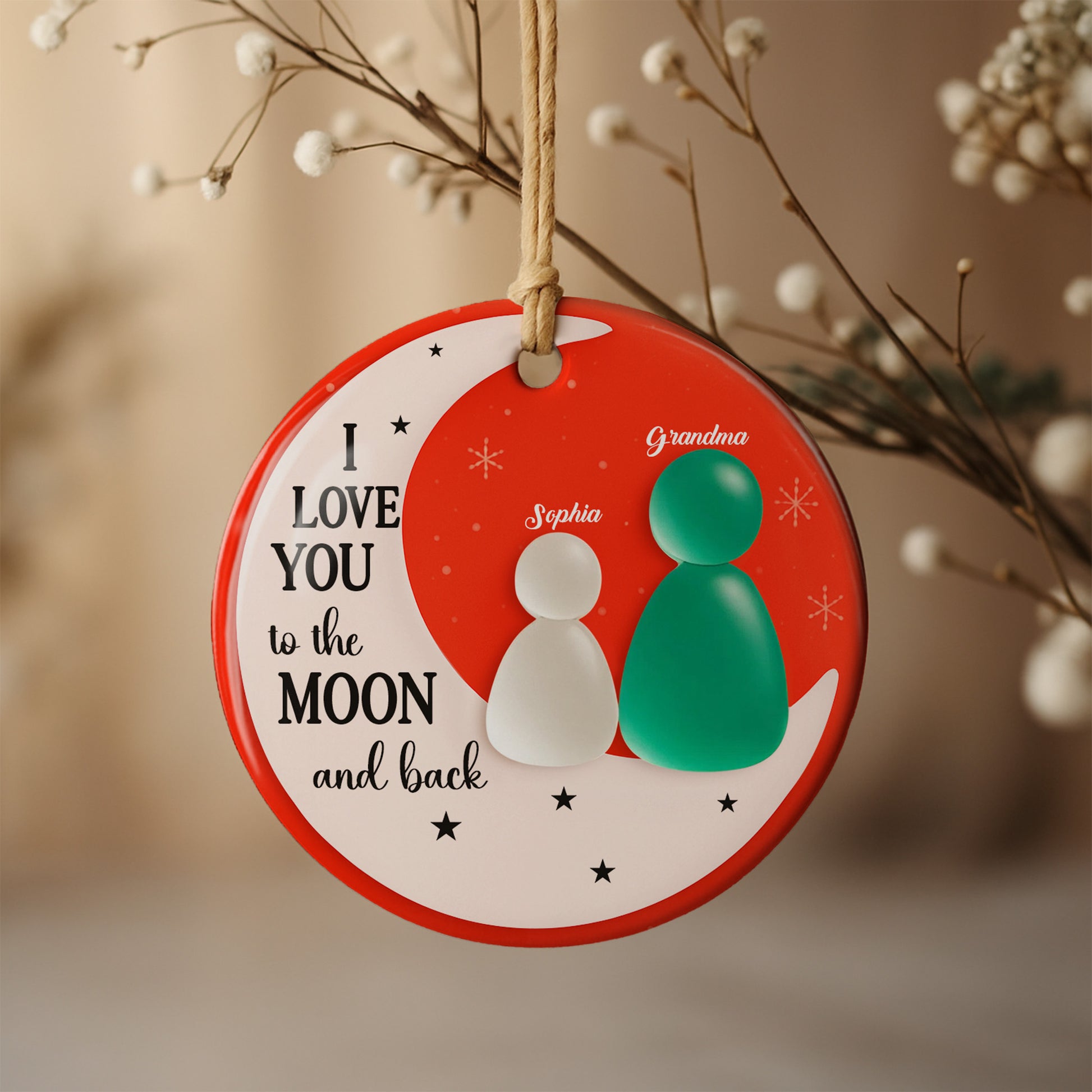 I Love You To The Moon And Back With Moon And Stars