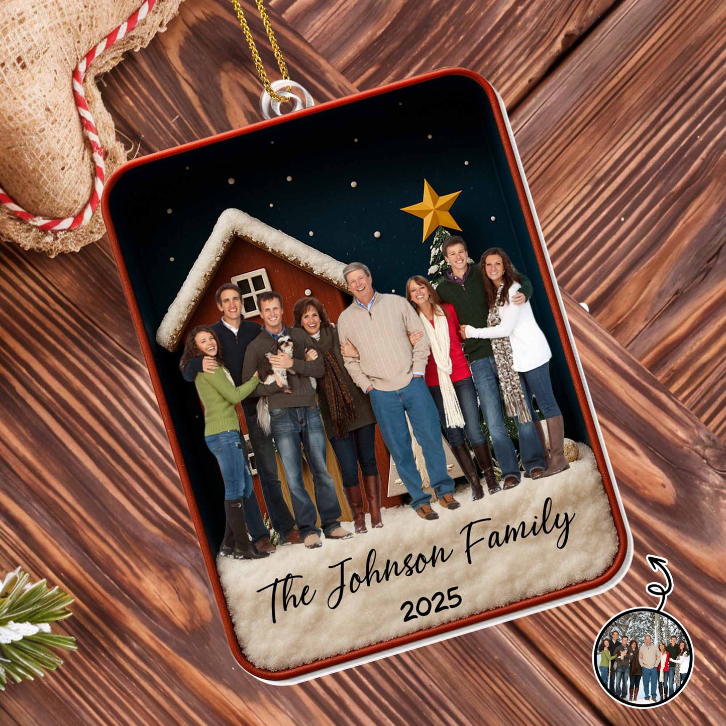 Celebrate Your Family’s Cherished Moments, House And Star Design