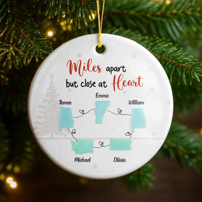 Miles Apart But Close At Heart With State Outlines