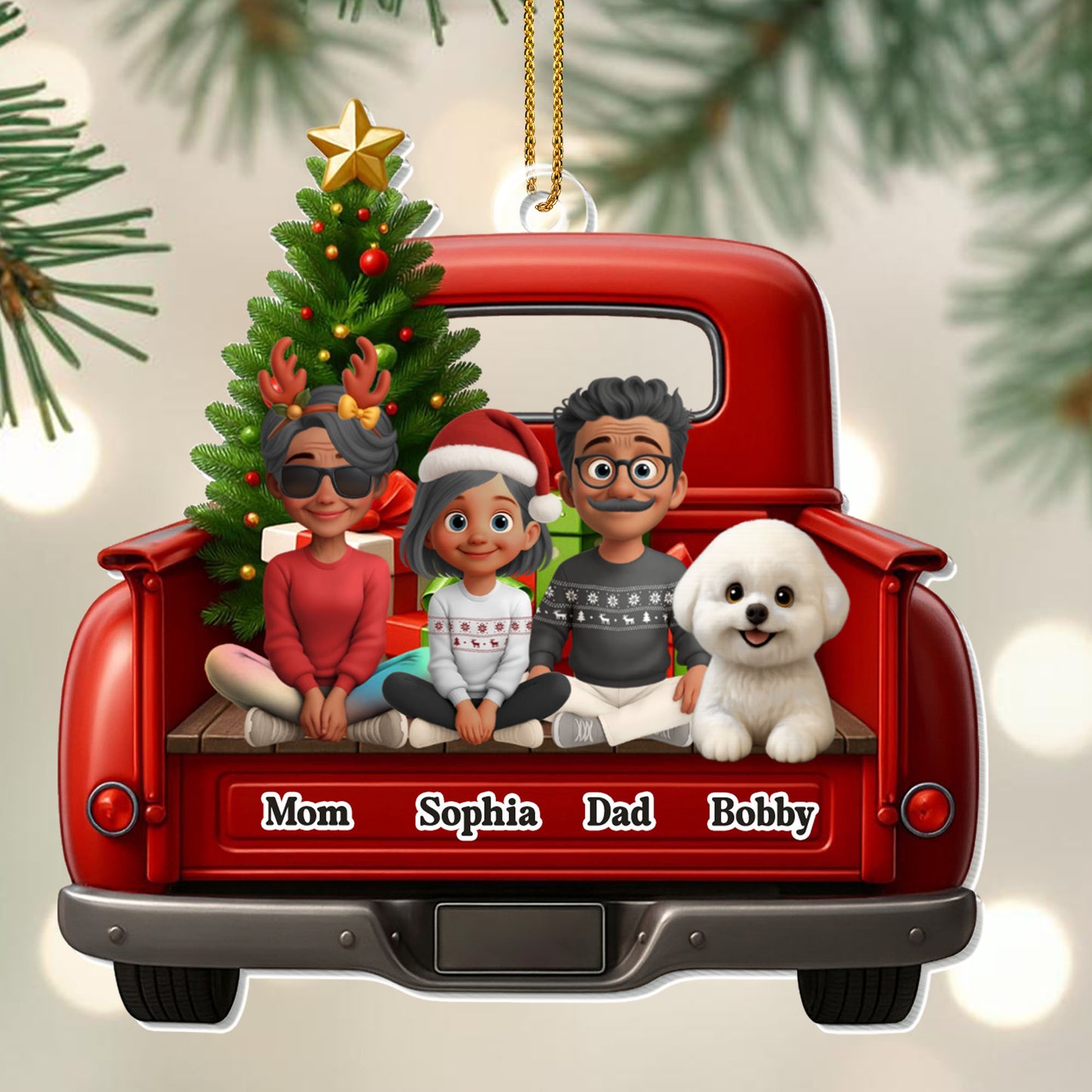 Celebrate Your Family's Unique Holiday Cheer With Festive Truck And Christmas Tree