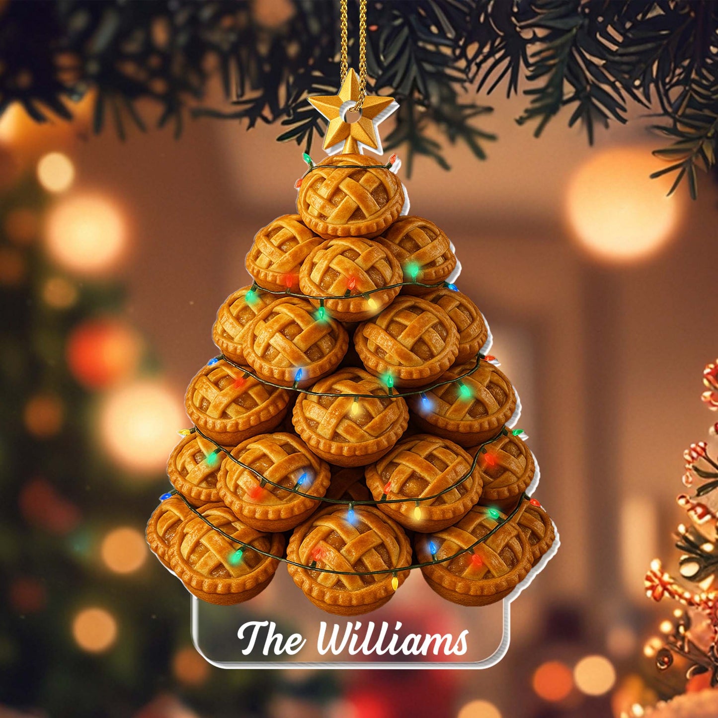 Warm Christmas Cookies And Lights