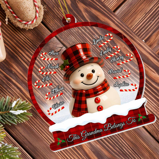 This Grandma Belongs To, Snowman And Candy Canes