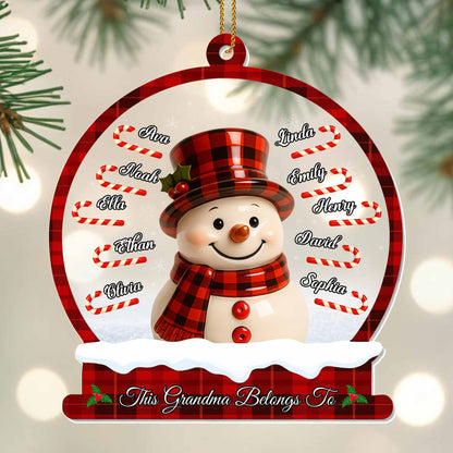 This Grandma Belongs To, Snowman And Candy Canes