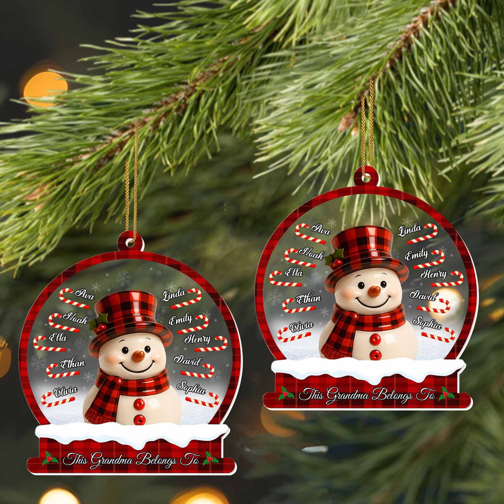 This Grandma Belongs To, Snowman And Candy Canes