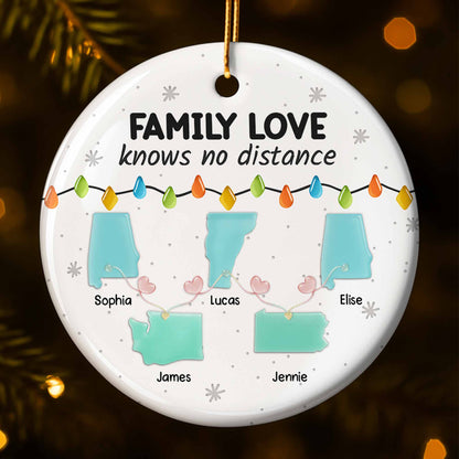 Family Love Knows No Distance, States And Lights Design