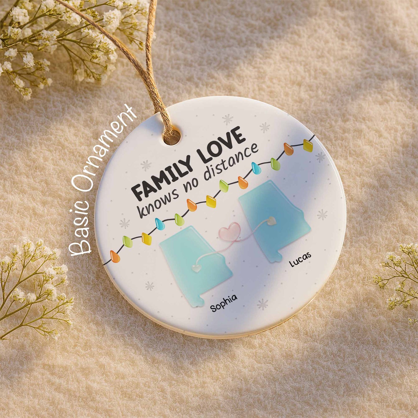 Family Love Knows No Distance, States And Lights Design