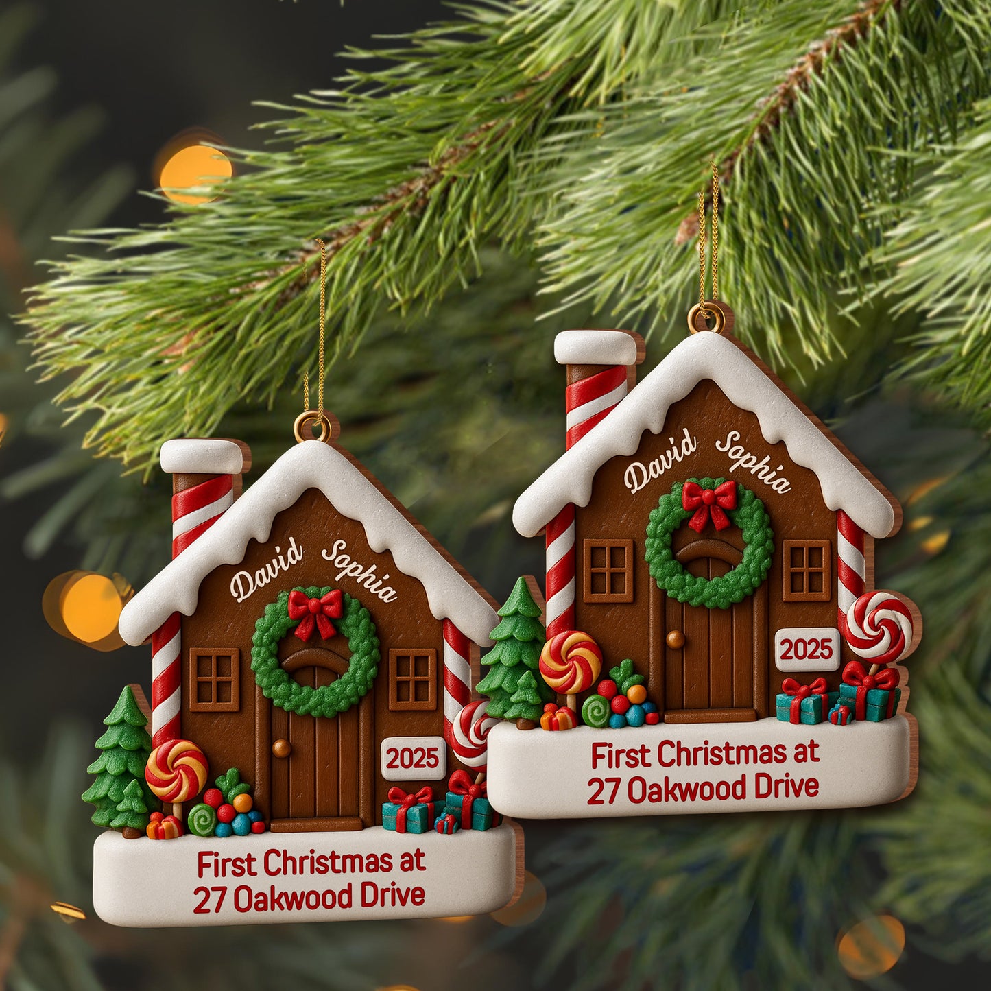 First Christmas At Our Address With Festive House Design