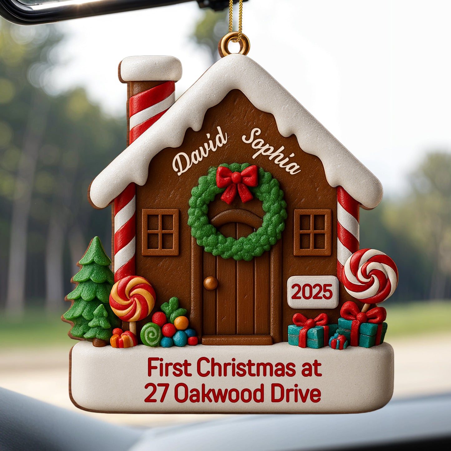 First Christmas At Our Address With Festive House Design