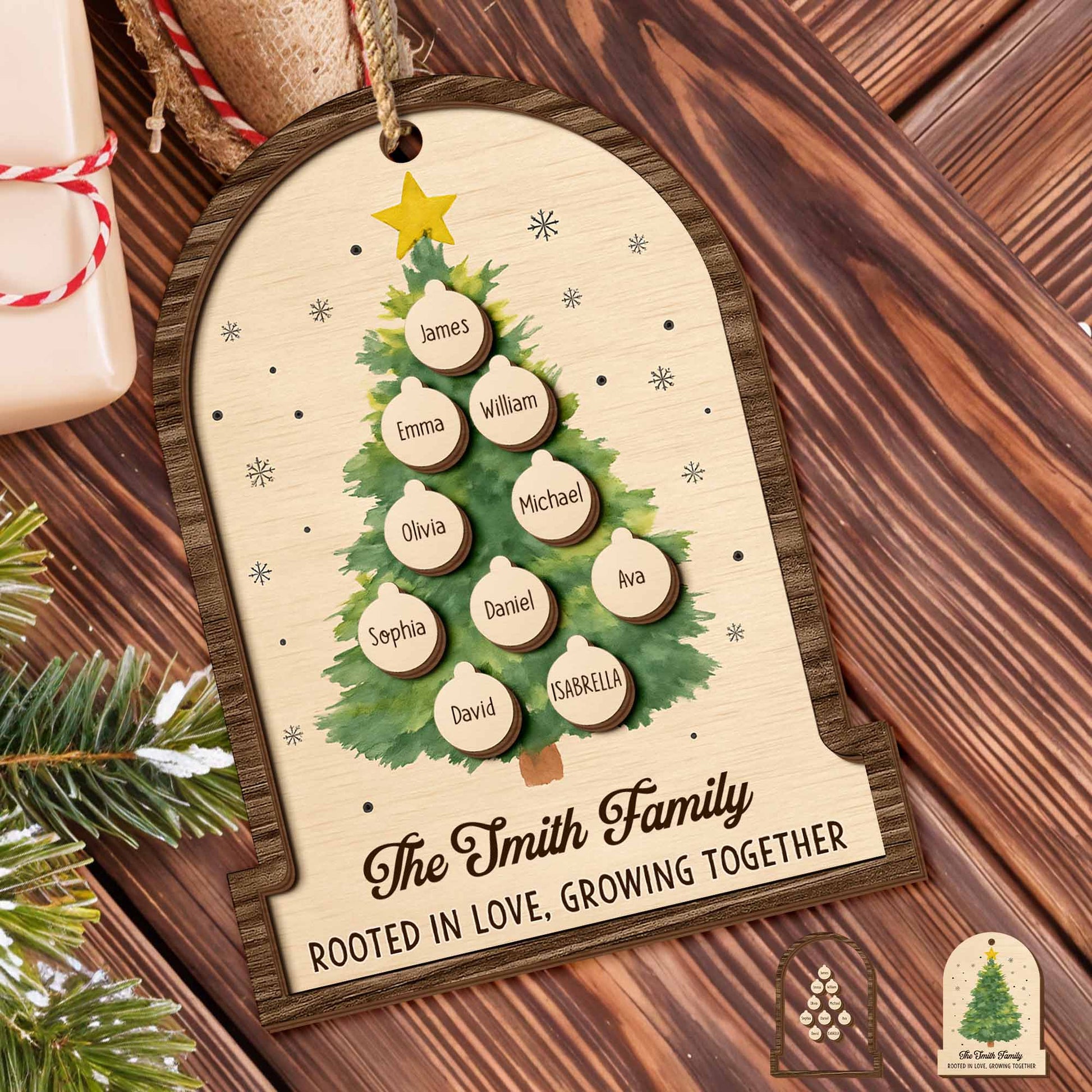 Rooted In Love, Growing Together Christmas Tree Ornament