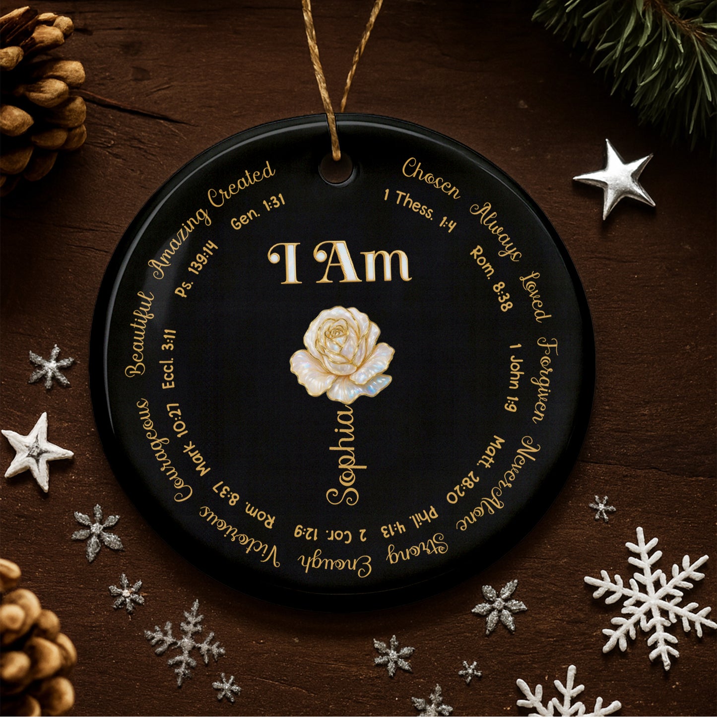 Beautiful Amazing Created Chosen Always Loved I Am Flower