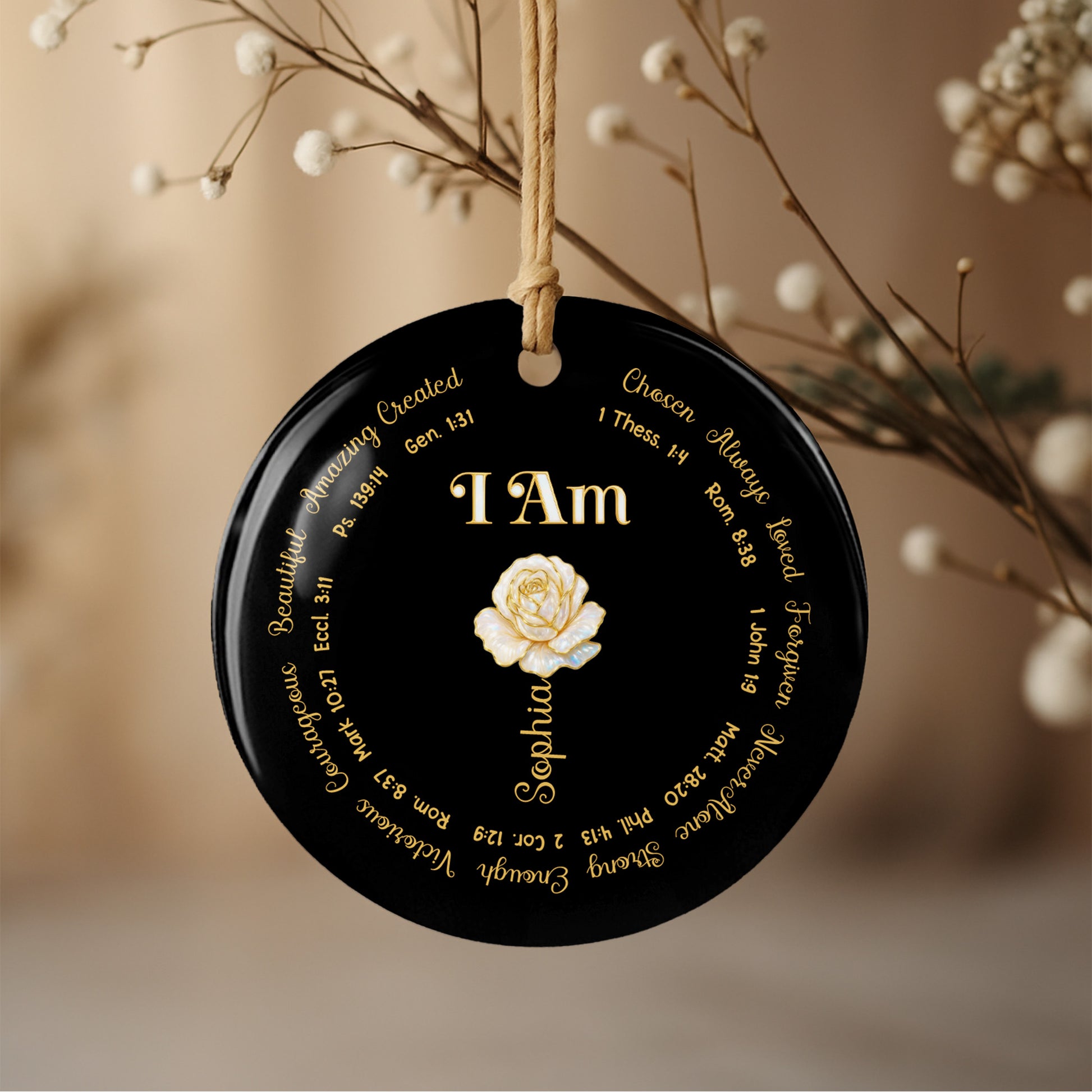 Beautiful Amazing Created Chosen Always Loved I Am Flower