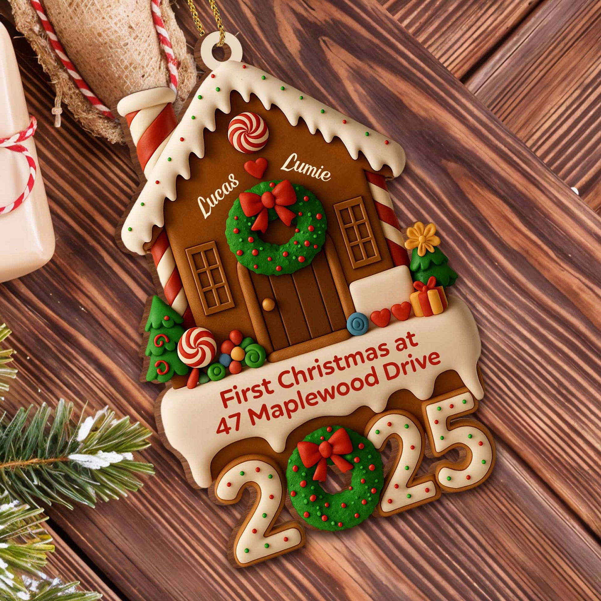 First Christmas At New Home With Festive Decorations