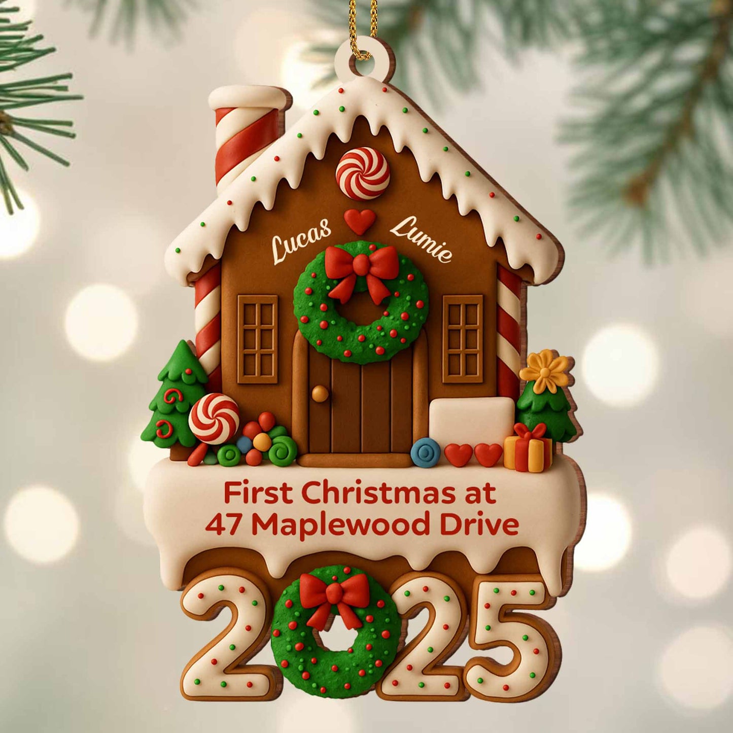 First Christmas At New Home With Festive Decorations