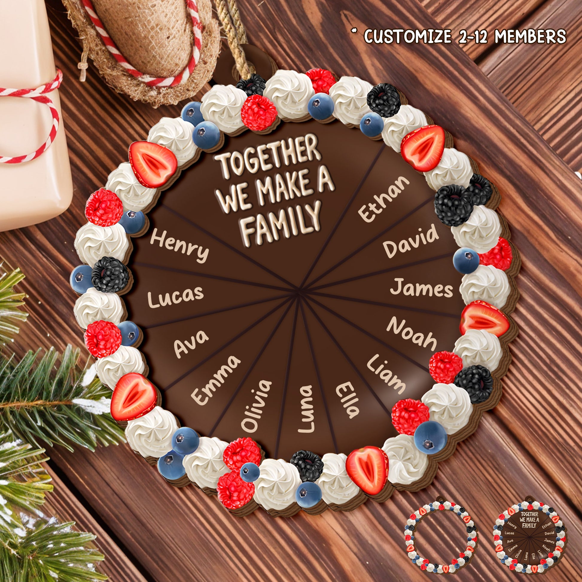 Together We Make A Family Chocolate Design