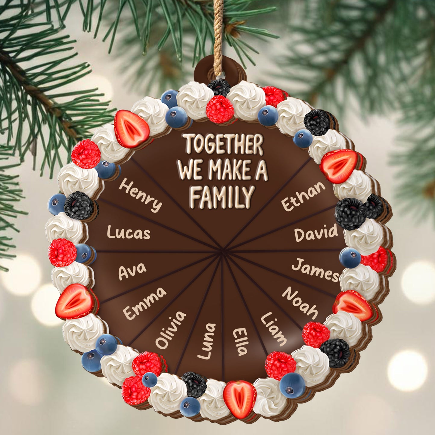 Together We Make A Family Chocolate Design