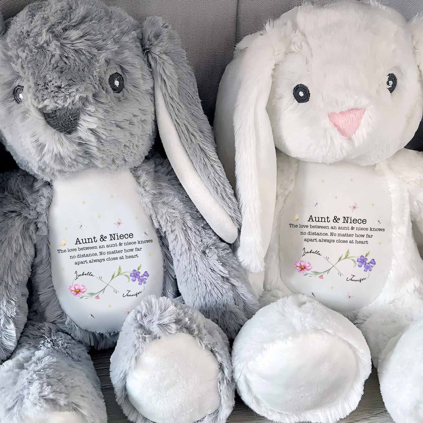 The Love Between An Aunt & Niece, Flowers And Butterflies