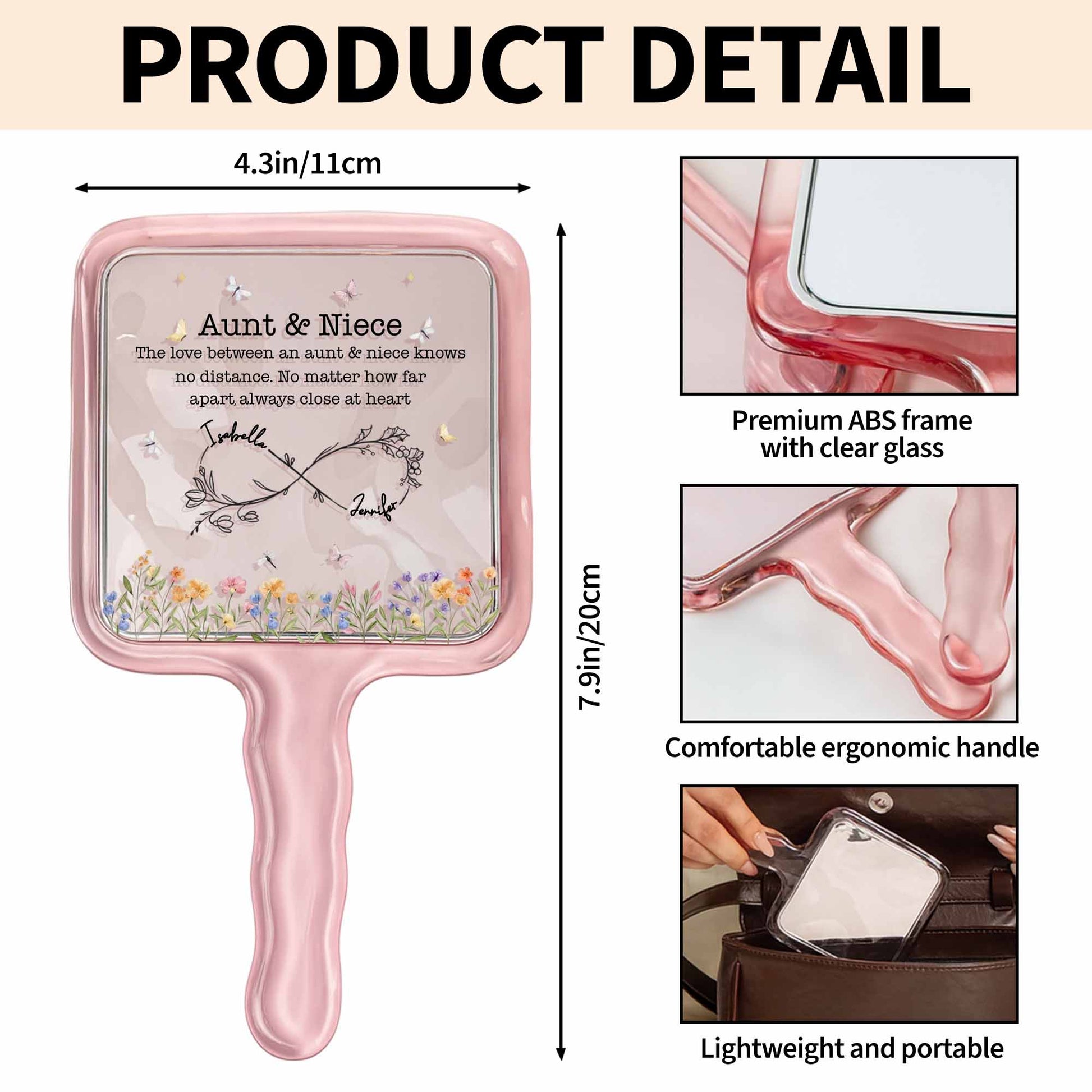 Love Between Aunt & Niece, Hearts And Flowers