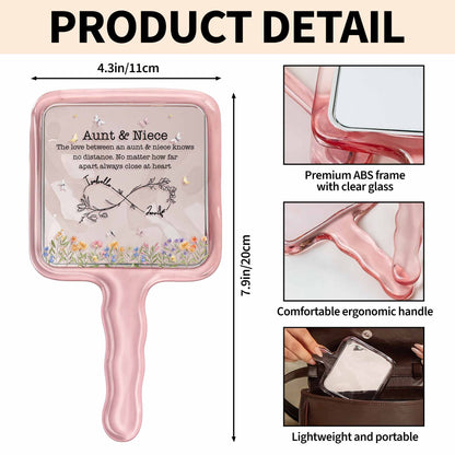 Love Between Aunt & Niece, Hearts And Flowers