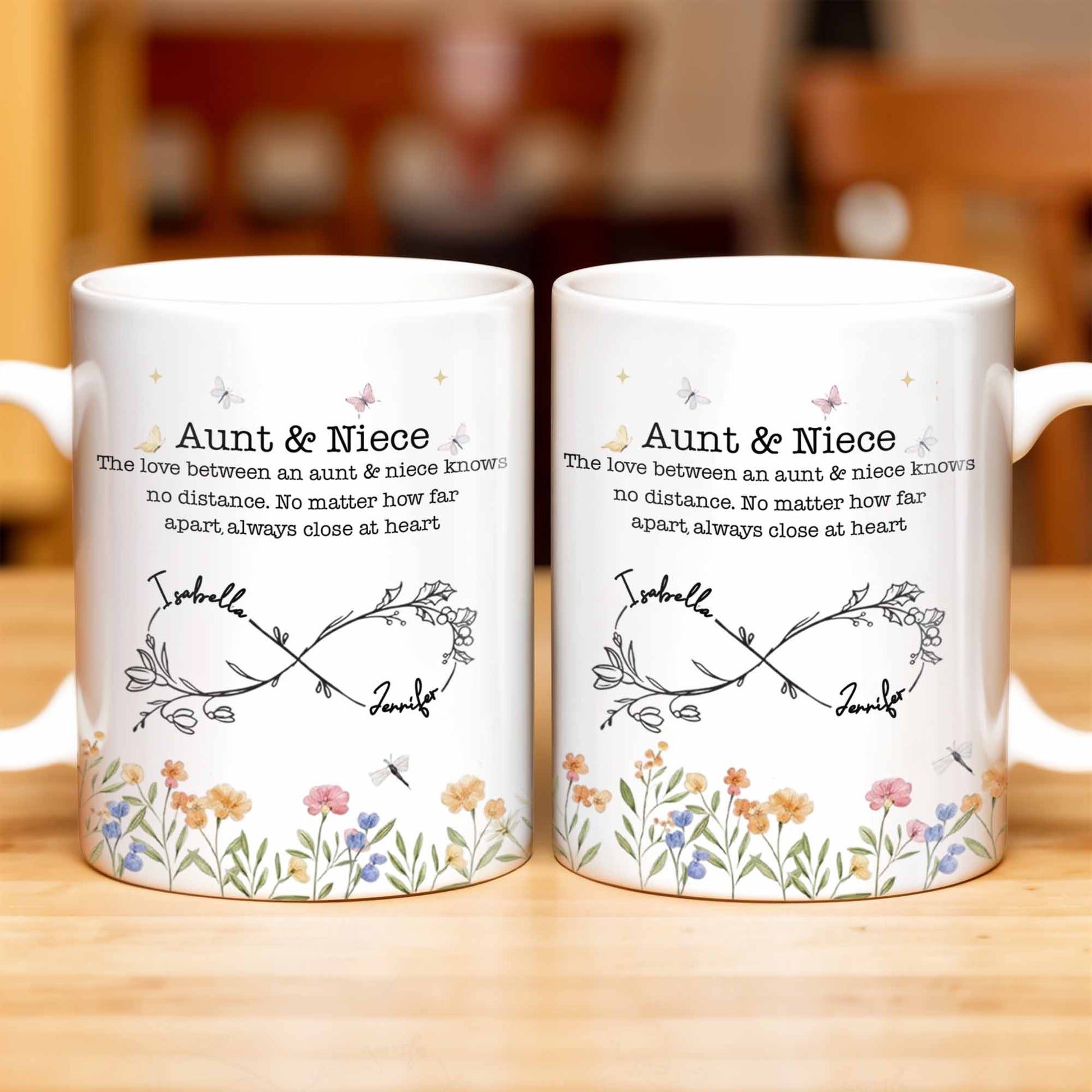 Aunt And Niece Always Close At Heart Coffee Mug