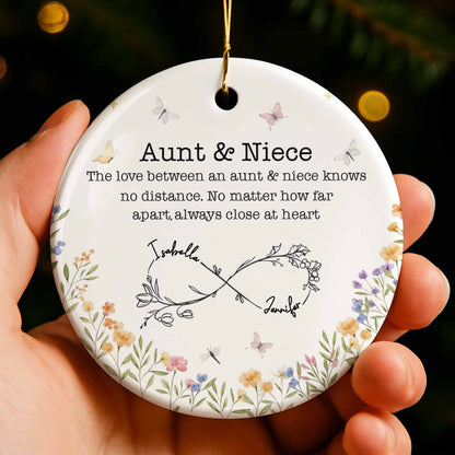 The Love Between An Aunt & Niece, Flowers And Butterflies