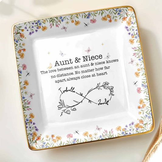 Aunt & Niece Love Knows No Distance, Flowers And Butterflies